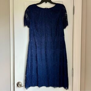 Kensie Midnight Blue Lace Midi Dress